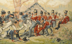 Death of Captain McNeale at the Battle of York, 27 April 1813