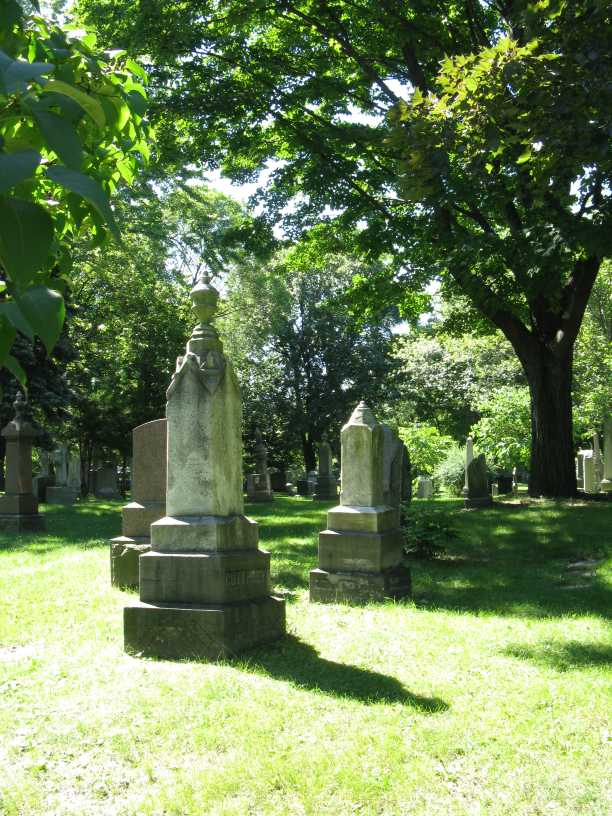 Tombstones at St James Cemetery